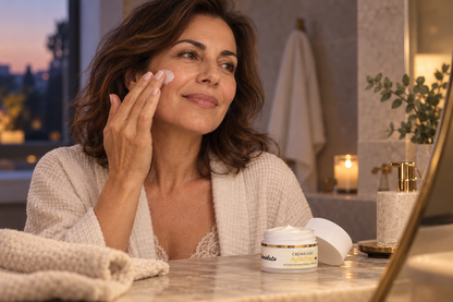 Rituale viso serale con Crema Apilifting