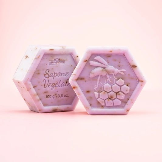 solmielato sapone vegetale con miele e lavanda