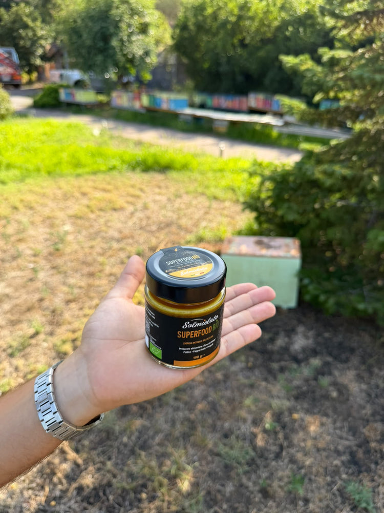 Vaso di Superfood Bio con il sigillo di garanzia Solmielato