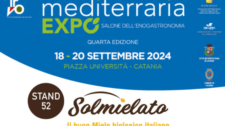 Solmielato sarà presente al Mediterraria Expo di Catania